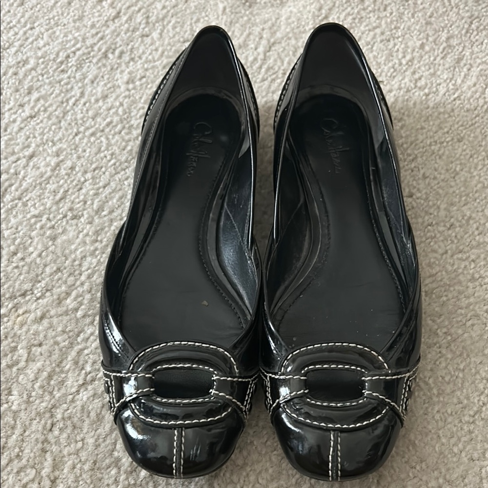 Chic Black Patent Leather Cole Haan Women's Shoes
